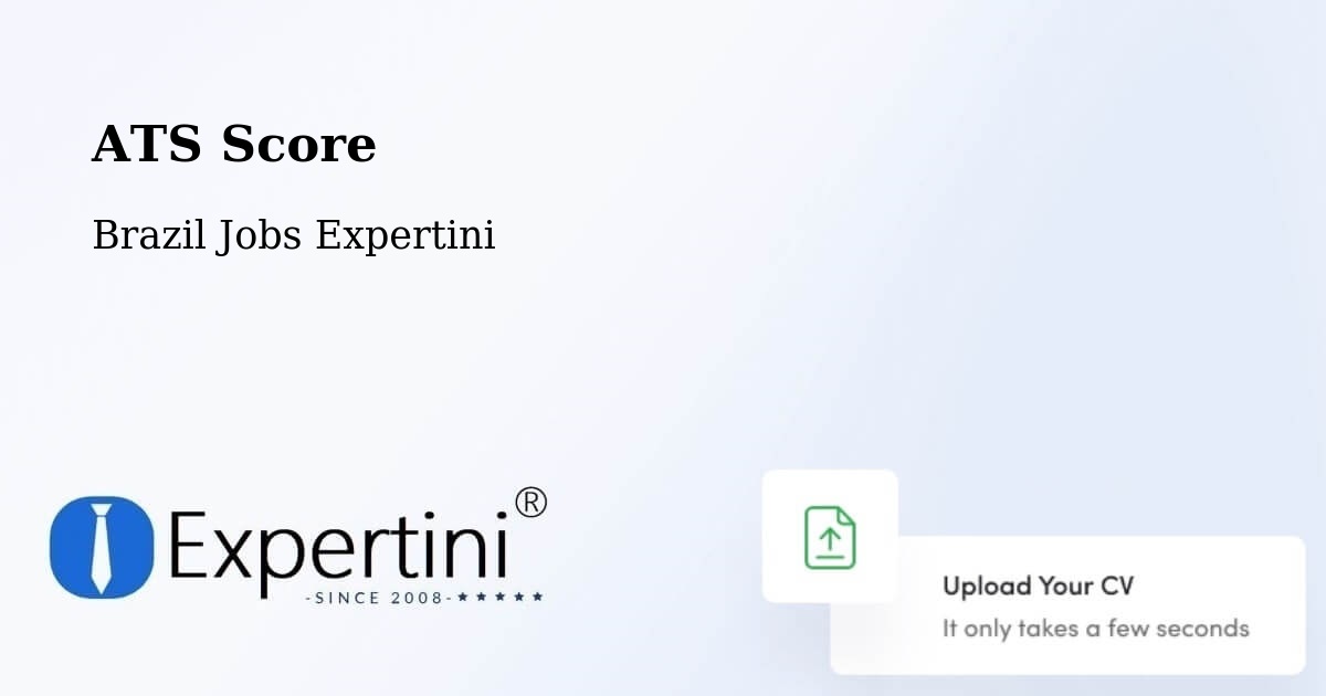Resume ATS Score & Job Description Match Tool – Corupá - Brazil Jobs Expertini