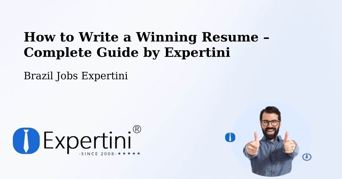 Resume Writing Guide for Job Seekers – Corupá - Corupá, Brazil Jobs Expertini
